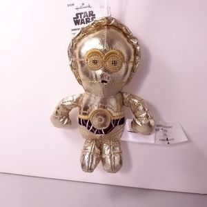 Star Wars C-3PO Plush Christmas Tree Ornament Hallmark Disney Great Condition